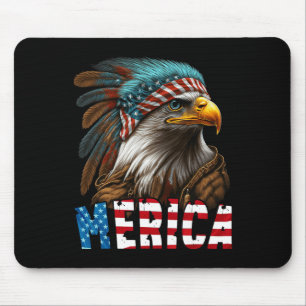 Patriotic Eagle American Flag 4th Of July Merica 3 Mouse Mat