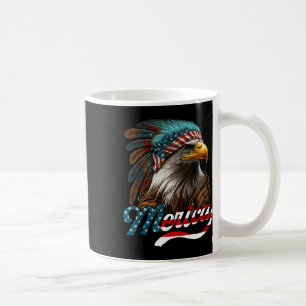 Patriotic Eagle American Flag 4th Of July Merica Coffee Mug