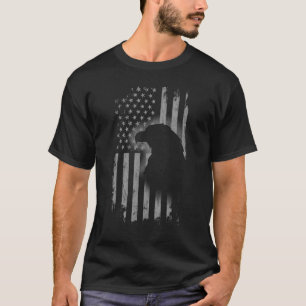 Patriotic Eagle American Flag Cool Wild Animals  1 T-Shirt