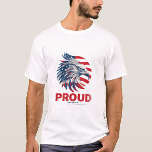 Patriotic Eagle American Flag gift idea T-Shirt