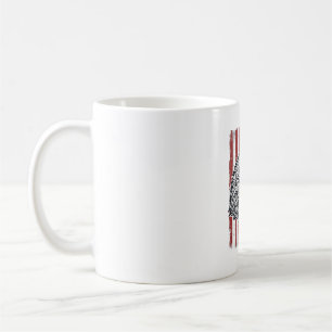 Patriotic Eagle American Flag Vintage Engraving_1 Coffee Mug