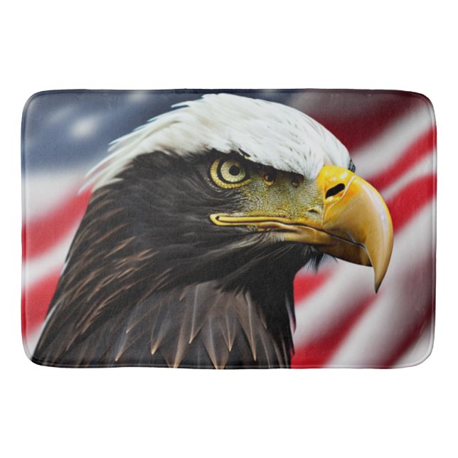 Patriotic/Eagle/American/USA  Bath Mat (Front)