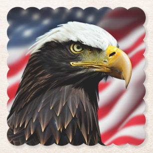Patriotic/Eagle/American/USA  Paper Coaster