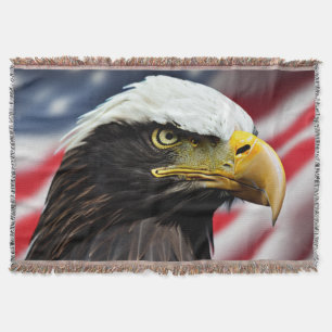 Patriotic/Eagle/American/USA Throw Blanket