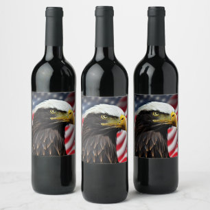 Patriotic/Eagle/American/USA  Wine Label
