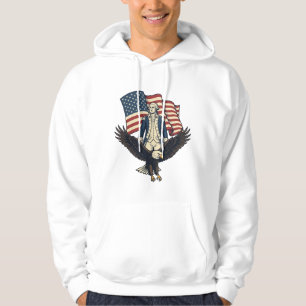 Patriotic Eagle and Colonial General Vintage Vecto Hoodie