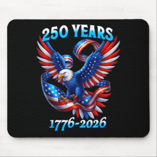 Patriotic eagle and flag 250 years 1776-2026 4th mouse mat