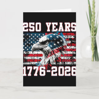 Patriotic Eagle And Flag 250 Years 1776-2026 _6  Card