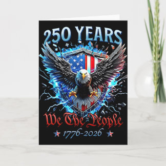 Patriotic Eagle And Flag 250 Years 1776-2026  Card