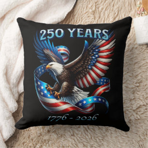 Patriotic Eagle and Flag 250 Years 1776-2026 Cushion