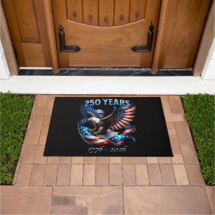 Patriotic Eagle and Flag 250 Years 1776-2026 Doormat