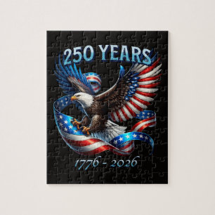 Patriotic Eagle and Flag 250 Years 1776-2026 Jigsaw Puzzle