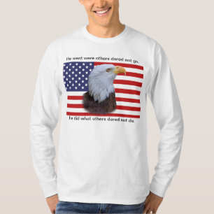 Patriotic  Eagle and USA Flag T-Shirt