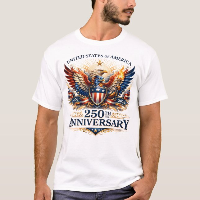 Patriotic Eagle Anniversary T-Shirt (Front)