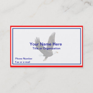 Patriotic Eagle Business Card