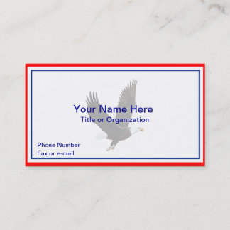 Patriotic Eagle Business Card