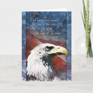 Patriotic Eagle Card