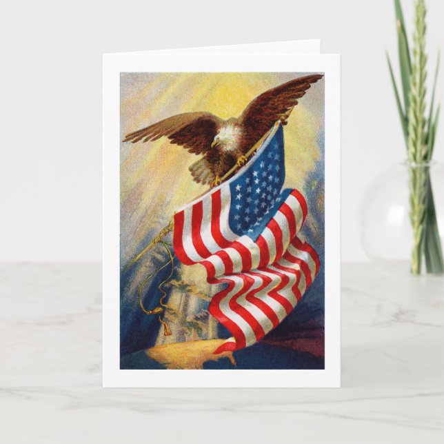 Patriotic Eagle Card (Front)