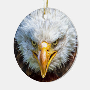 Patriotic Eagle Ceramic Tree Decoration