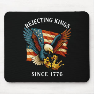 Patriotic Eagle Crown 4th Of July Rejecting Kings Mouse Mat