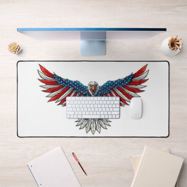 Patriotic Eagle  Desk Mat (Office 1)