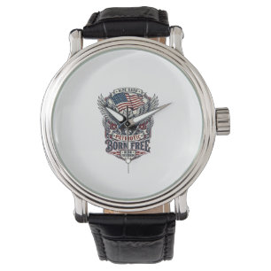 Patriotic Eagle Engine Biker Road Freedom Patriot  Watch