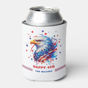 Patriotic Eagle Fireworks Can Cooler