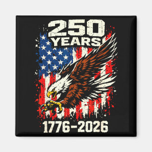 Patriotic eagle flag 250th anniversary usa magnet