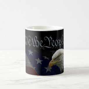 Patriotic Eagle & Flag Coffee Mug