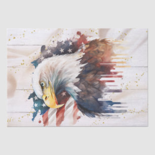 Patriotic Eagle Flag Tissue Paper