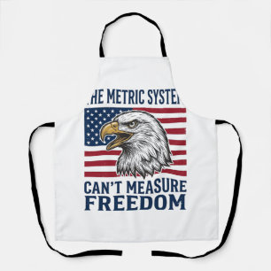 Patriotic Eagle Freedom Quote Vintage Vector Shirt Apron