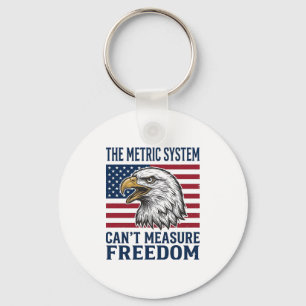 Patriotic Eagle Freedom Quote Vintage Vector Shirt Key Ring