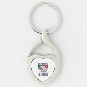Patriotic Eagle Freedom Quote Vintage Vector Shirt Key Ring