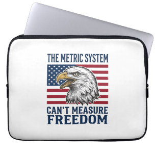 Patriotic Eagle Freedom Quote Vintage Vector Shirt Laptop Sleeve