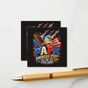 Patriotic Eagle Jets America 250th Enclosure Card