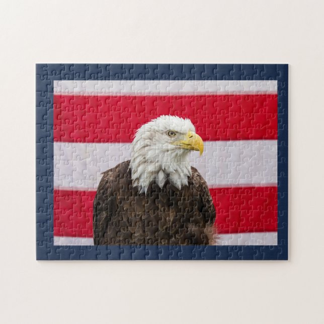 Patriotic Eagle Jigsaw Puzzle (Horizontal)