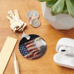 Patriotic Eagle Keychain – American Freedom Gift
