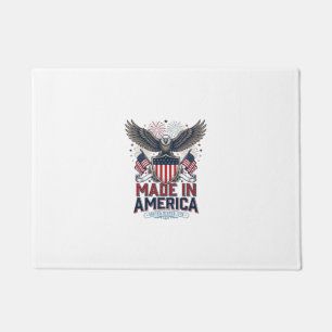 Patriotic Eagle Made in America 4th of July Shirt_ Doormat