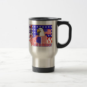 PATRIOTIC EAGLE - MADE IN AMERICA TRAVEL MUG