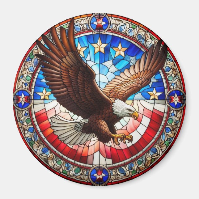 Patriotic Eagle Magnet (Front)