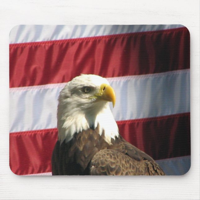 Patriotic Eagle Mouse Mat (Front)