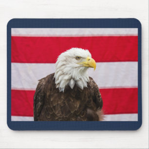 Patriotic Eagle Mouse Mat