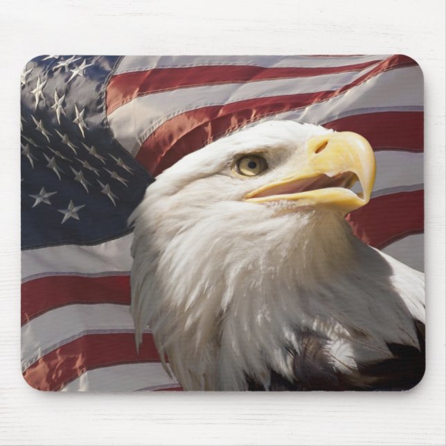 Patriotic Eagle Mouse Pad (Front)