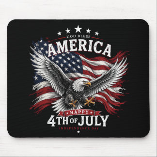 Patriotic Eagle Mouse Pad