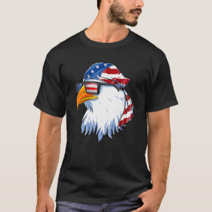 Patriotic Eagle Mullet 4th Of July Usa American Fl T-Shirt