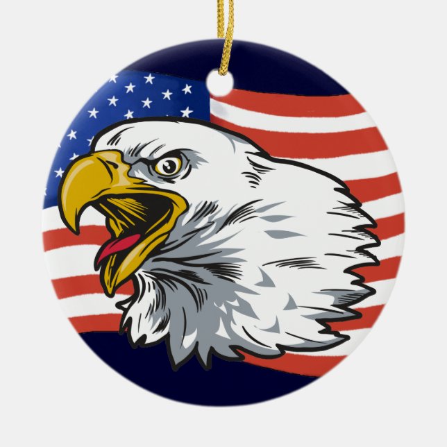 Patriotic Eagle Ornament - SRF (Front)