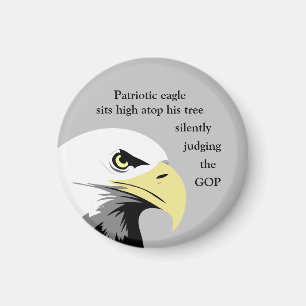 Patriotic Eagle Political Humour Funny Gift Idea Magnet