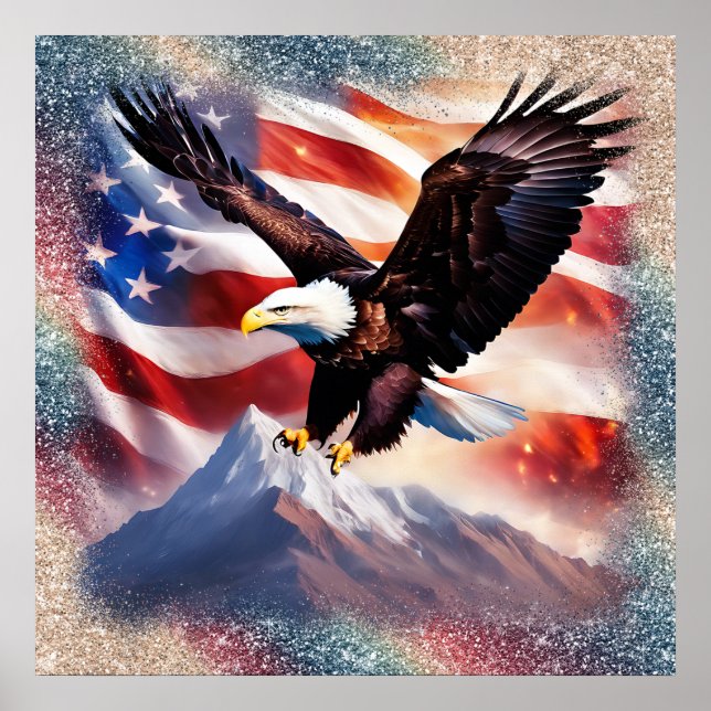 Patriotic Eagle Poster (Front)