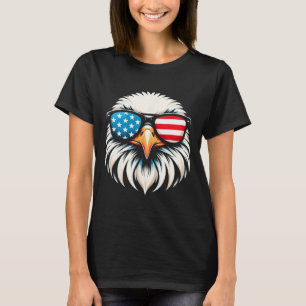 Patriotic Eagle Red White Blue Usa Flag Eagle 4th T-Shirt