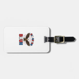 Patriotic Eagle Six Seven Bruh Vector Design_1 Luggage Tag